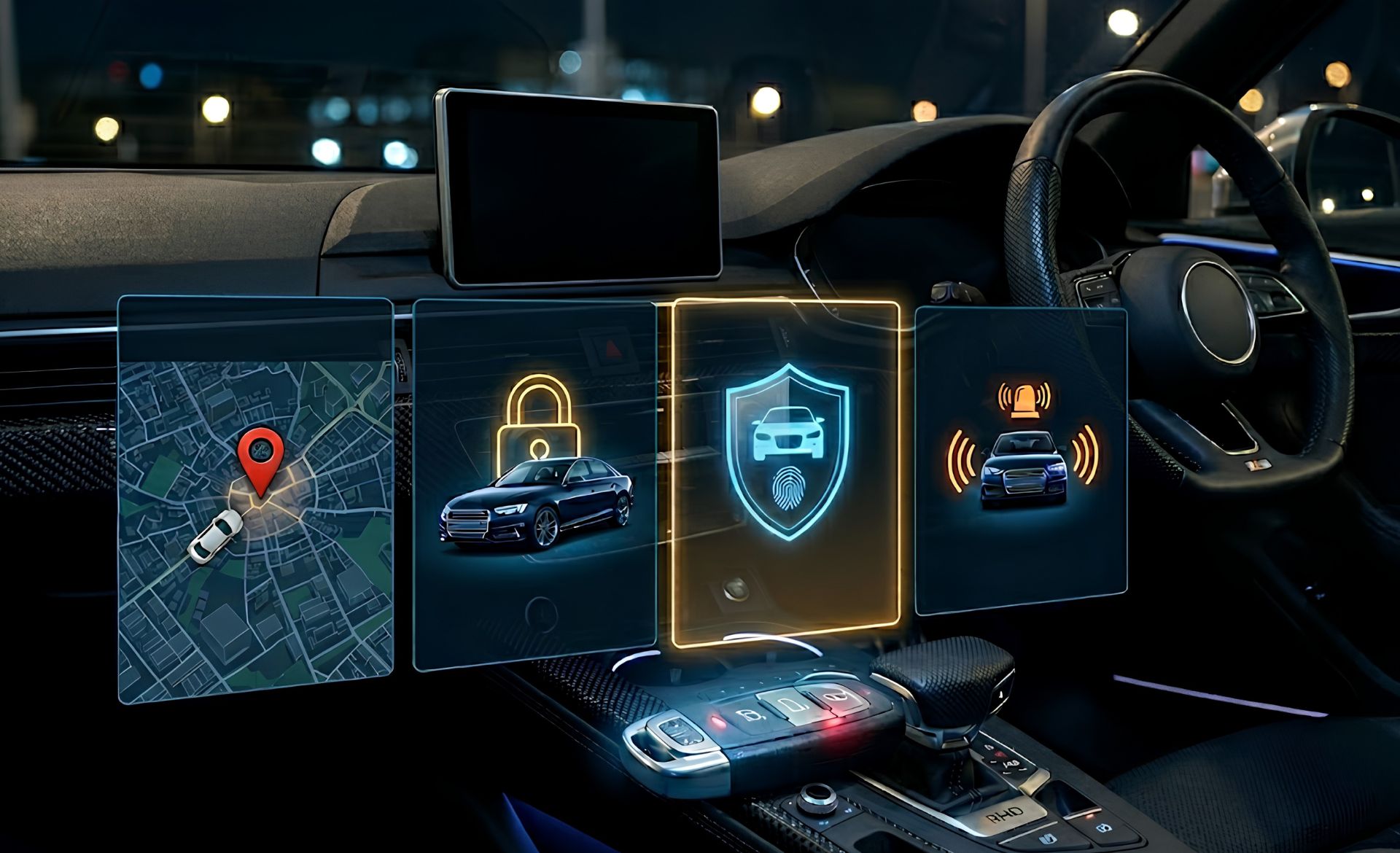 tech shown inside vehicle